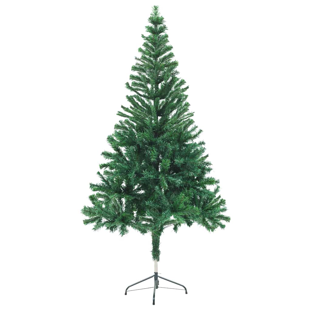 vidaXL Sztuczna choinka z lampkami i bombkami, 150 cm, 380 gałązek