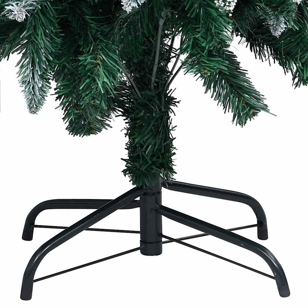 vidaXL Sztuczna choinka z LED, bombkami i szyszkami, 240 cm