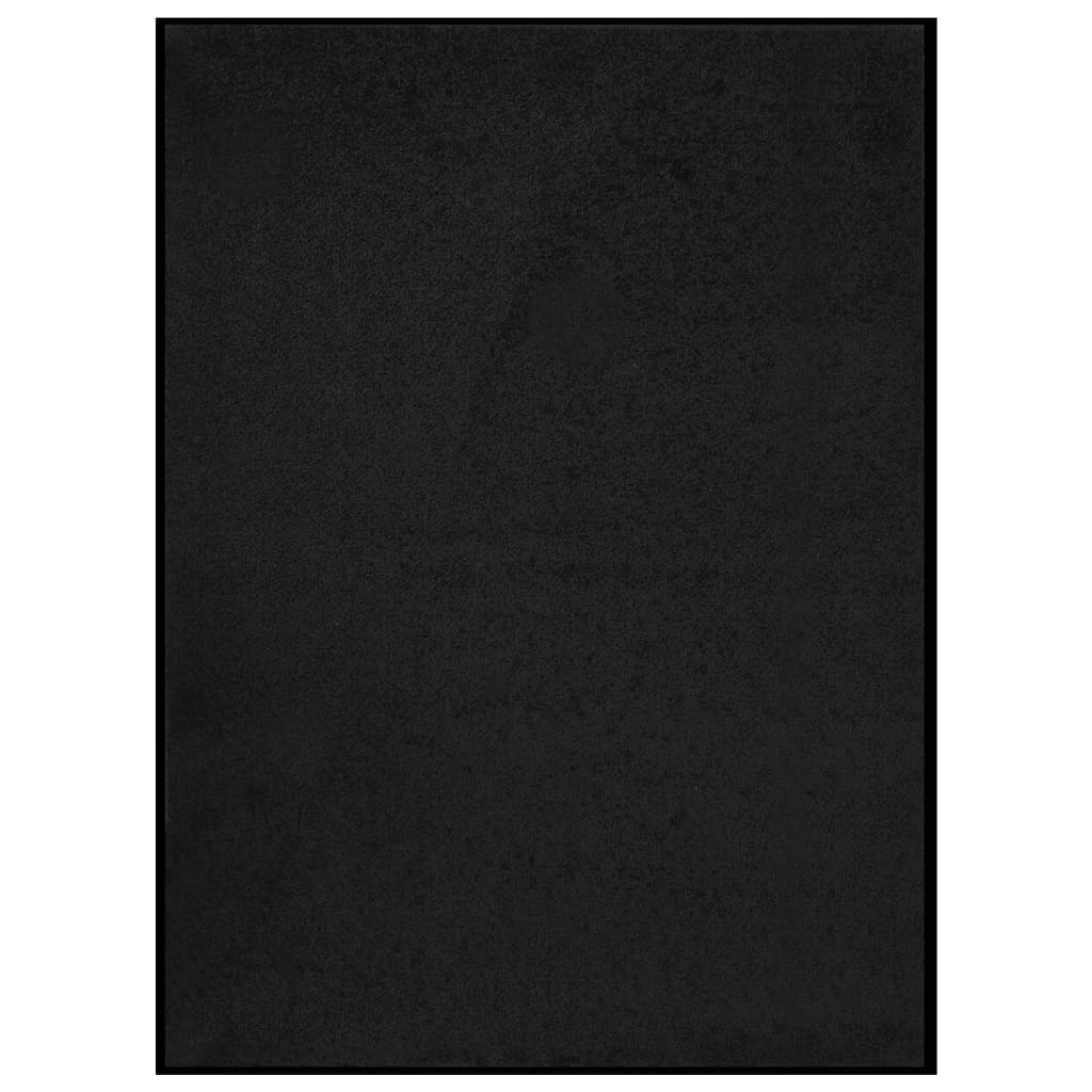 vidaXL Wycieraczka, czarna, 60x80 cm