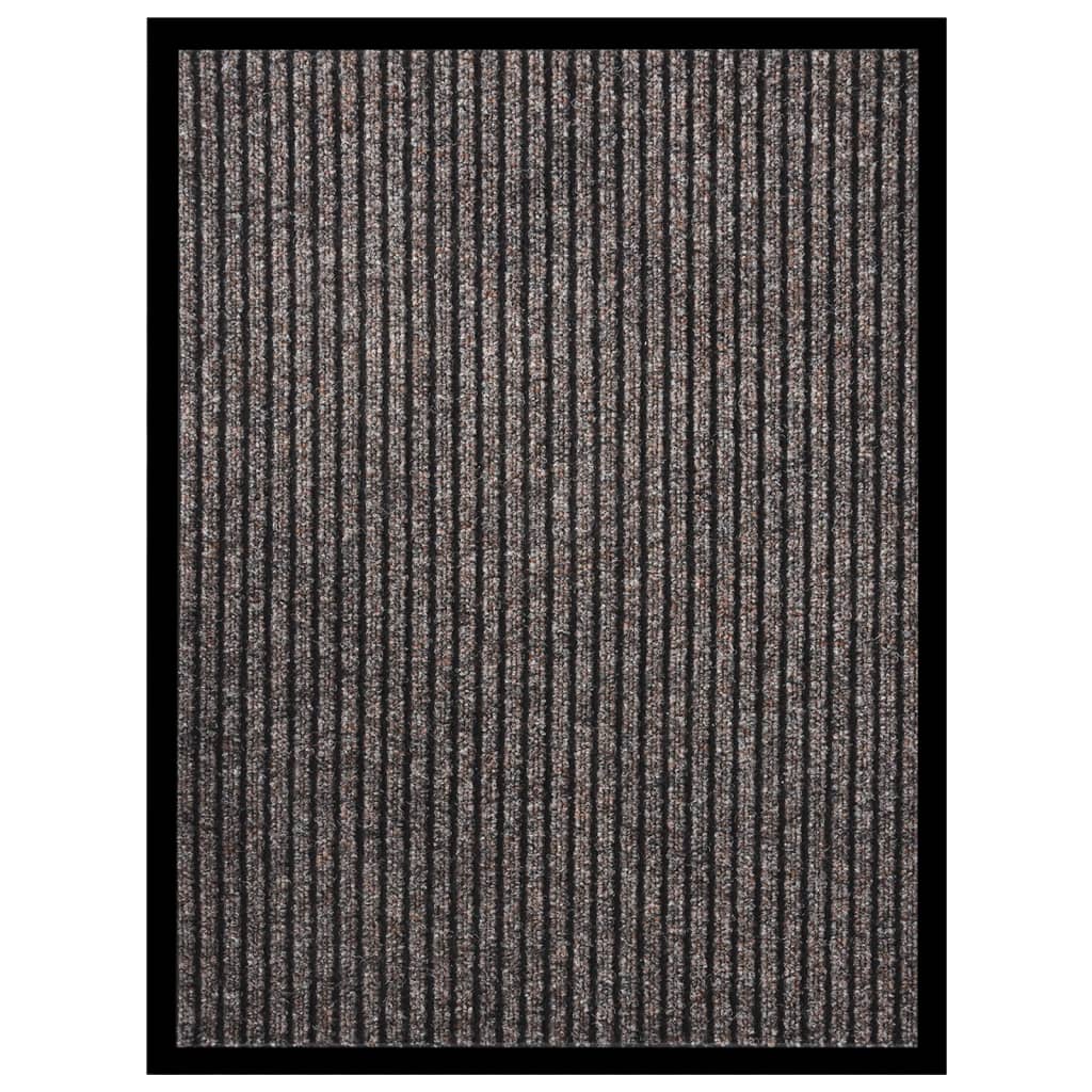 vidaXL Wycieraczka, prążkowana, beżowa, 60x80 cm