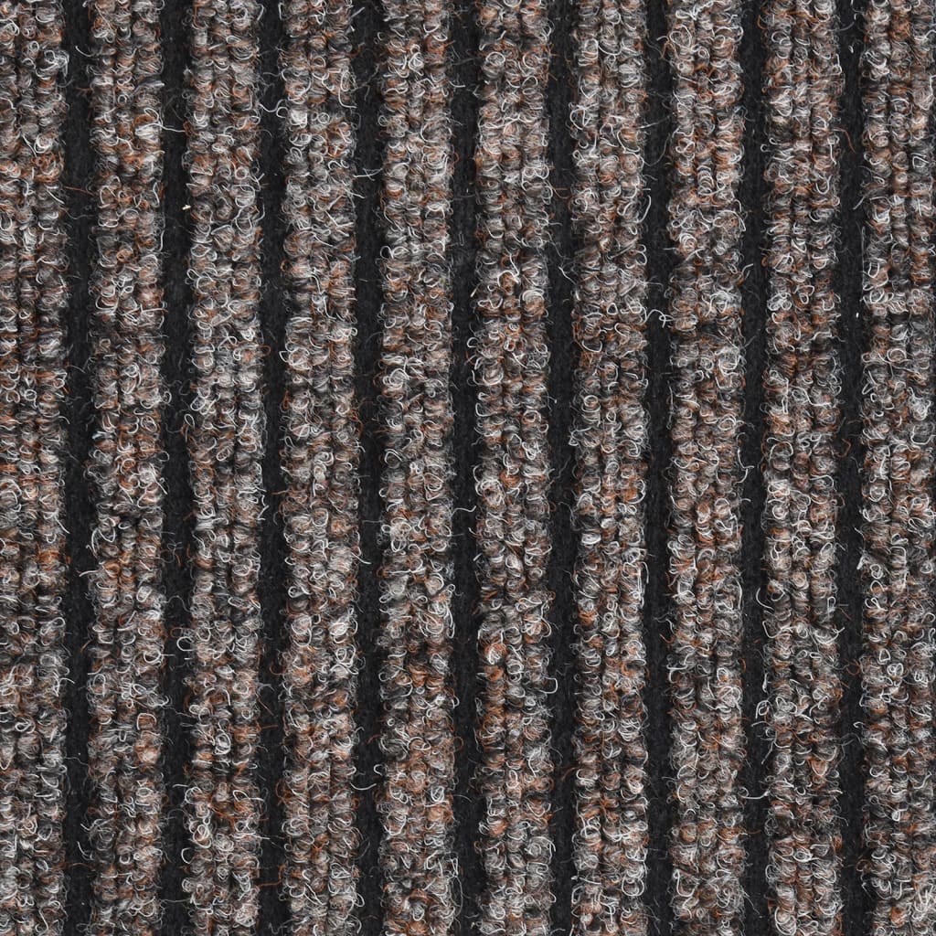 vidaXL Wycieraczka, prążkowana, beżowa, 60x80 cm