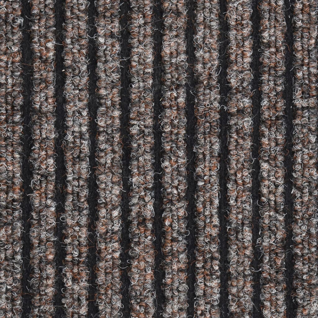 vidaXL Wycieraczka, prążkowana, beżowa, 80 x 120 cm