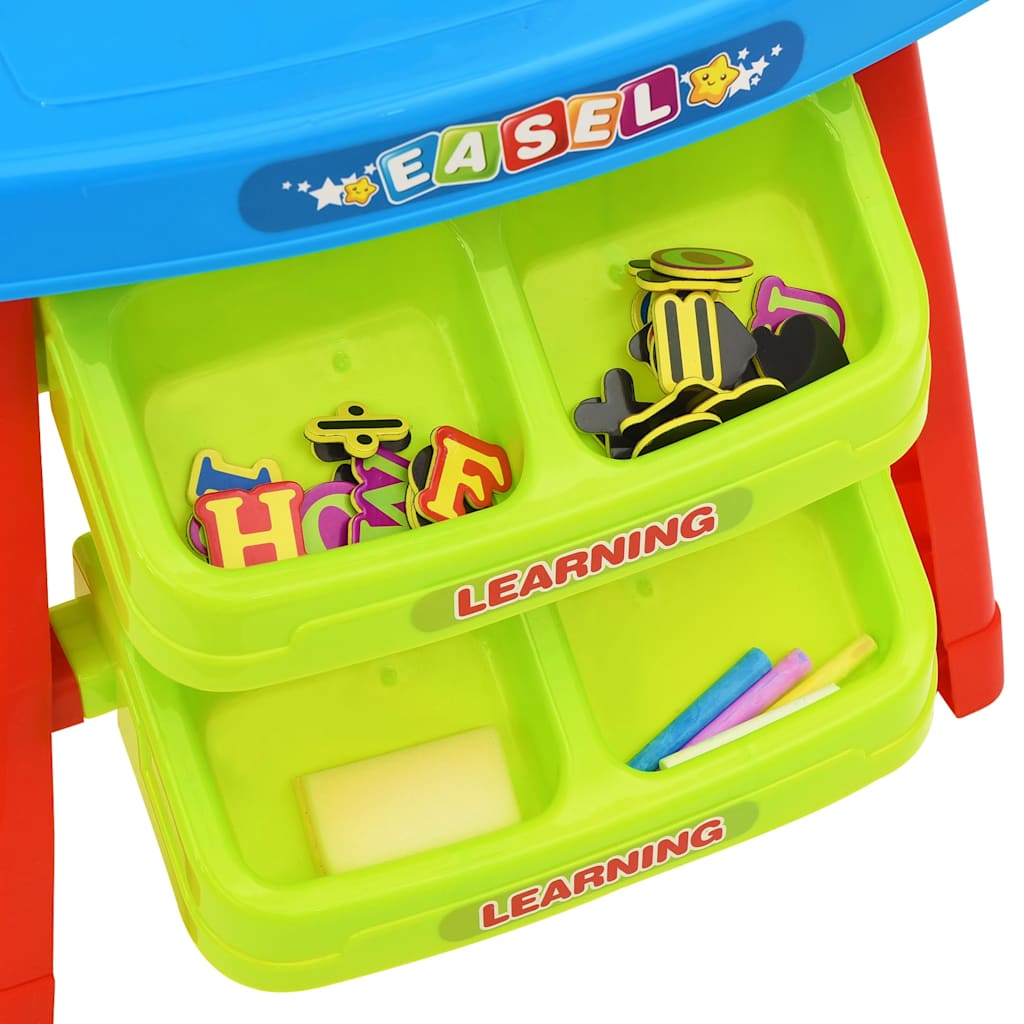 vidaXL Biurko dla dzieci ze sztalugą 3-w-1