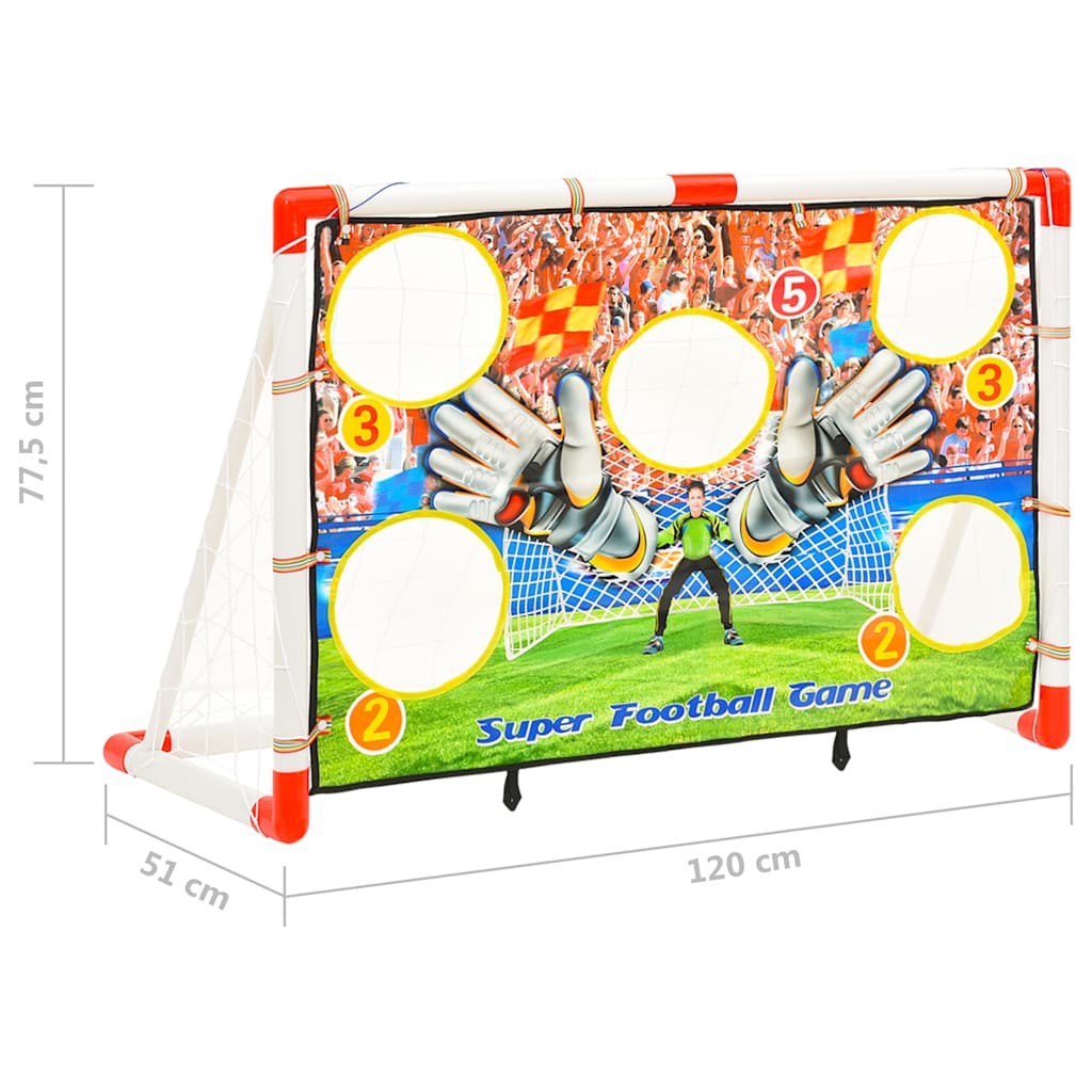 vidaXL Bramka do treningu piłkarskiego, 120x51x77,5 cm