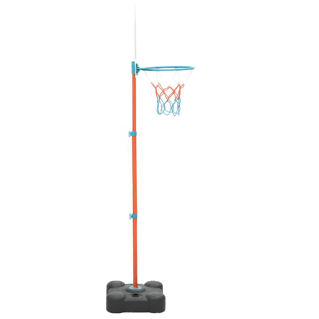 vidaXL Przenośny zestaw do koszykówki, regulowany, 109-141 cm