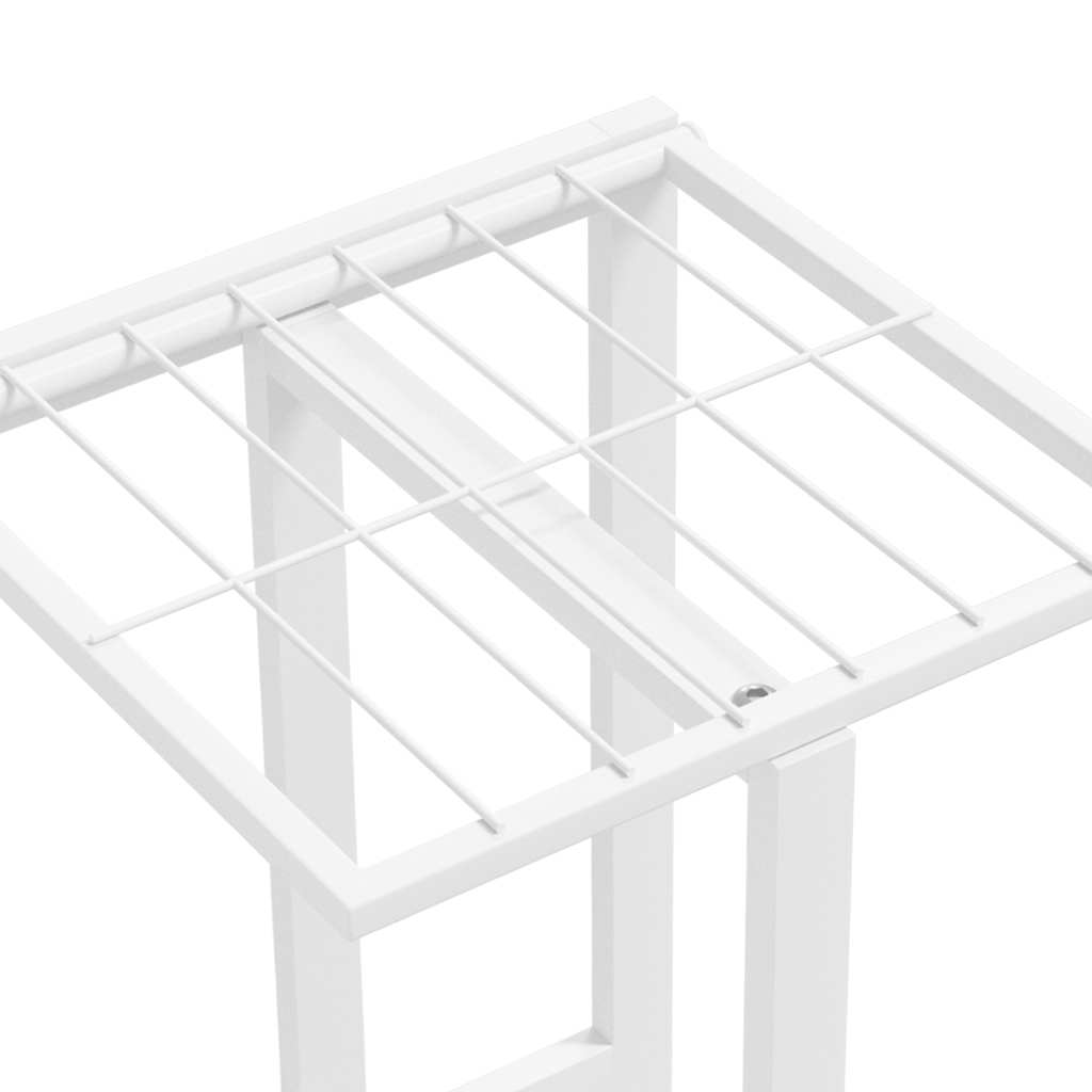 vidaXL 5-poziomowy stojak na kwiaty, 43x22x98 cm, biały, metalowy