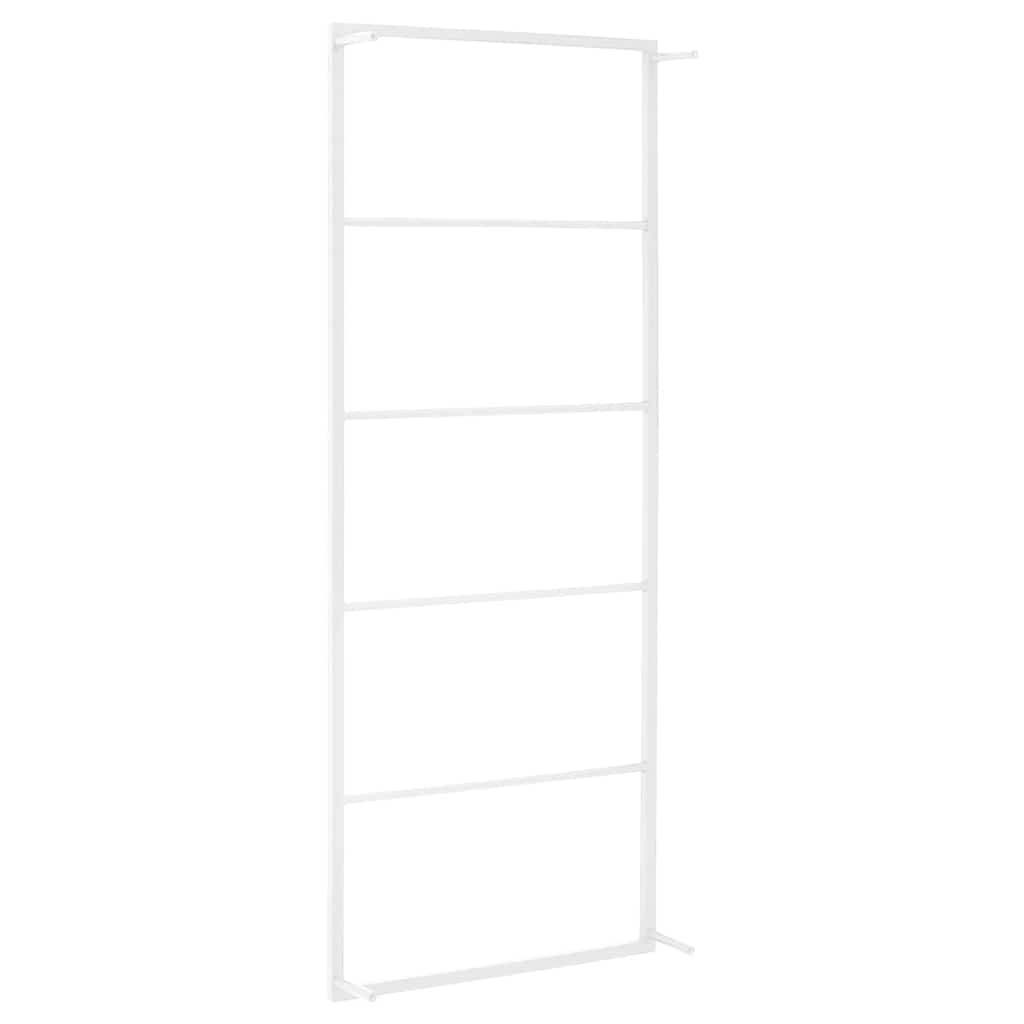 vidaXL Wieszak na ręczniki biały 45x10x115 cm stalowy