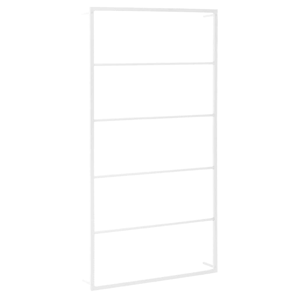 vidaXL Wieszak na ręczniki biały 60x10x116 cm stalowy
