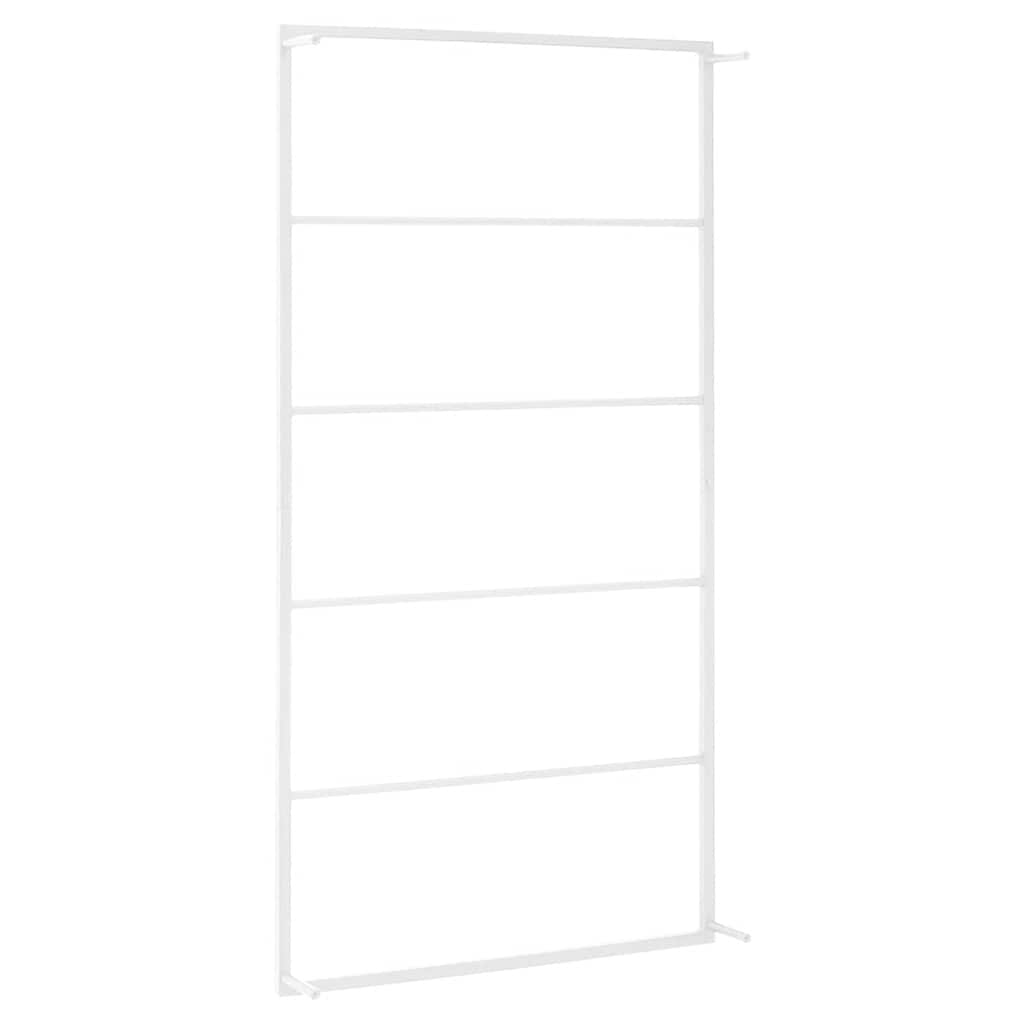 vidaXL Wieszak na ręczniki biały 60x10x116 cm stalowy