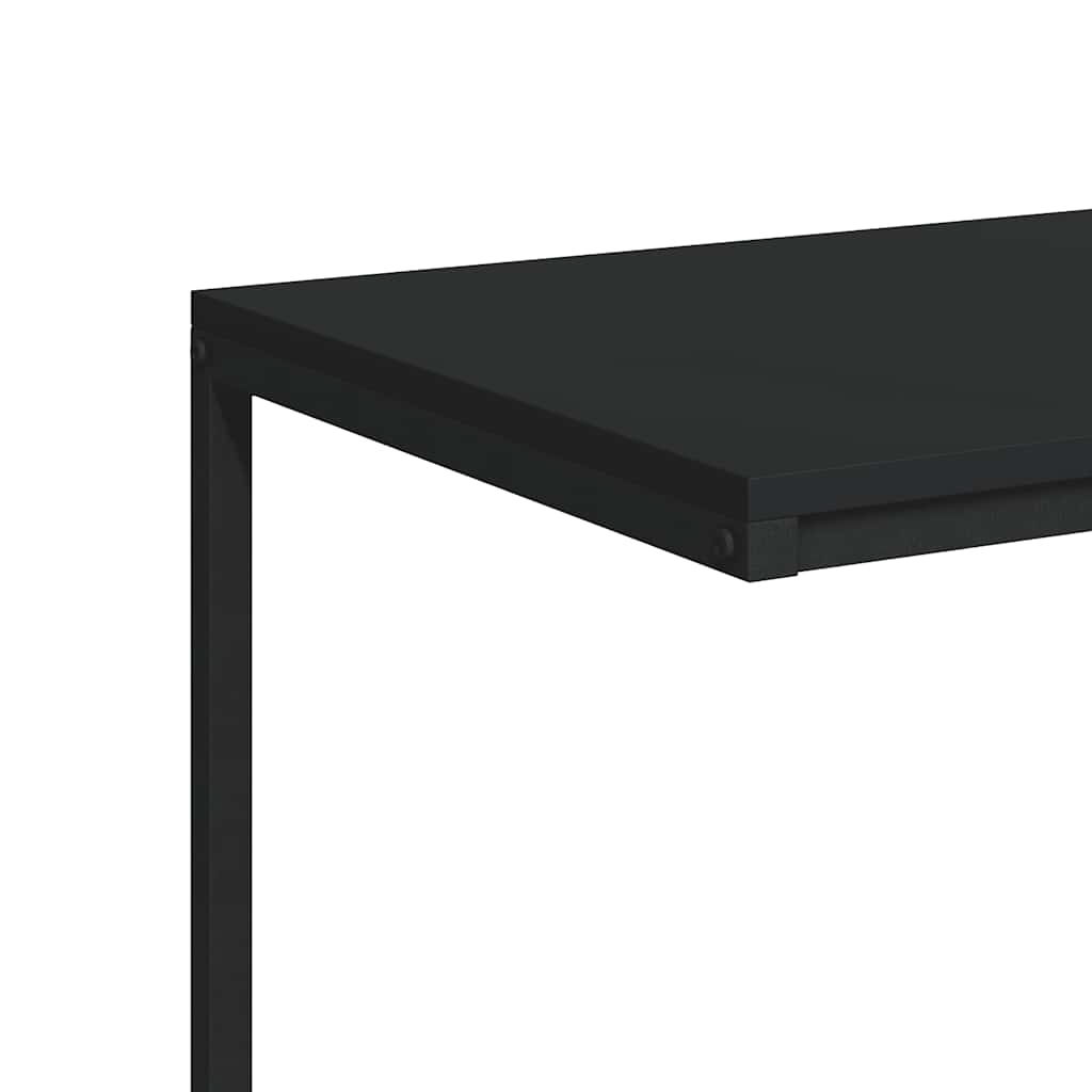 vidaXL Stolik boczny, czarny, 55x35x66 cm, materiał drewnopochodny