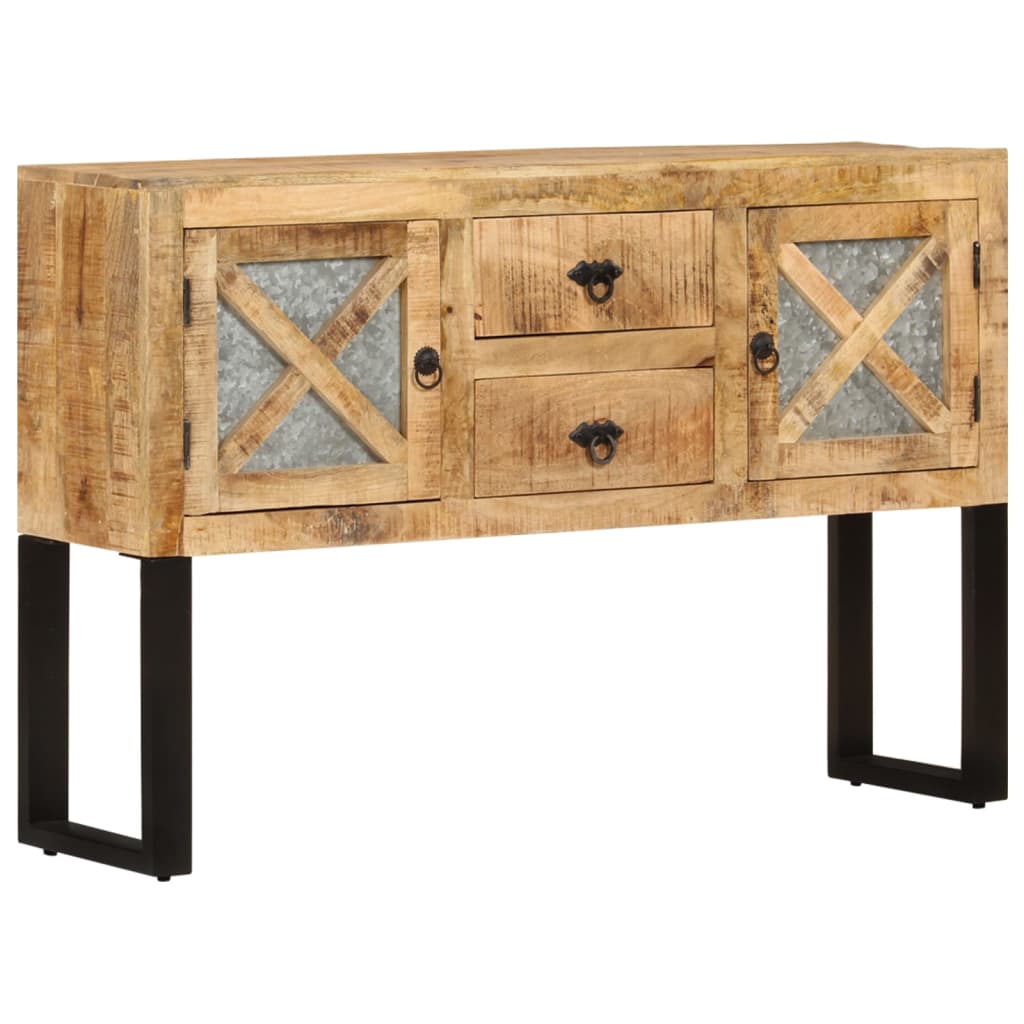 vidaXL Szafka, 110x30x74 cm, surowe drewno mango