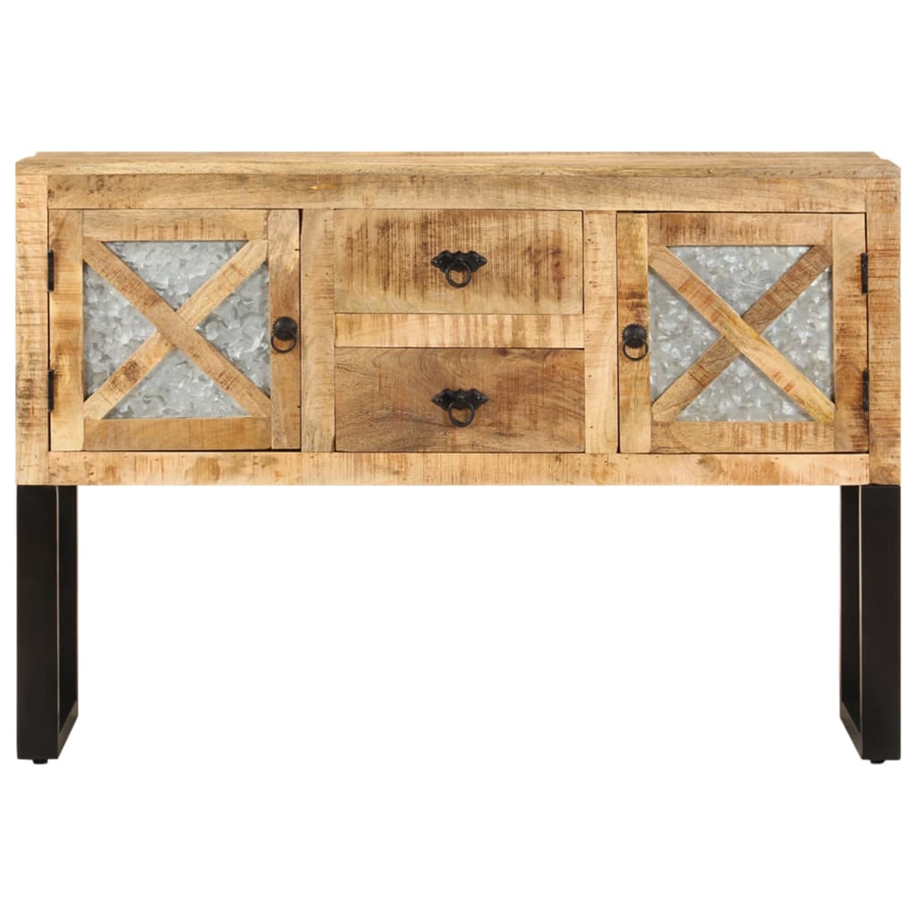 vidaXL Szafka, 110x30x74 cm, surowe drewno mango