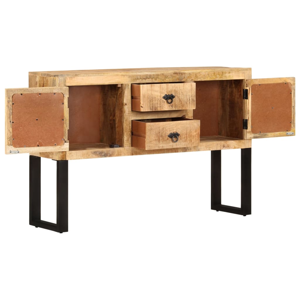 vidaXL Szafka, 110x30x74 cm, surowe drewno mango