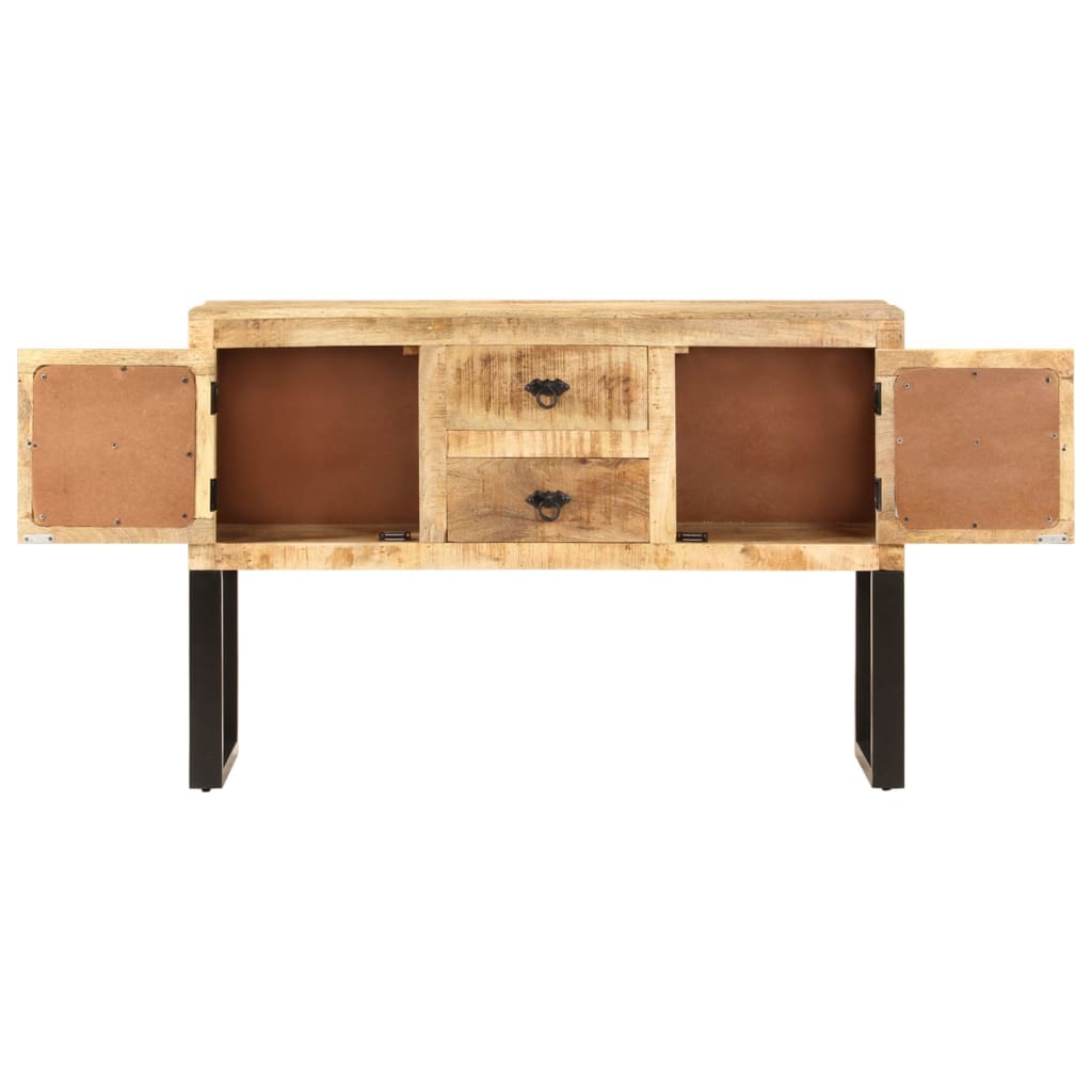 vidaXL Szafka, 110x30x74 cm, surowe drewno mango