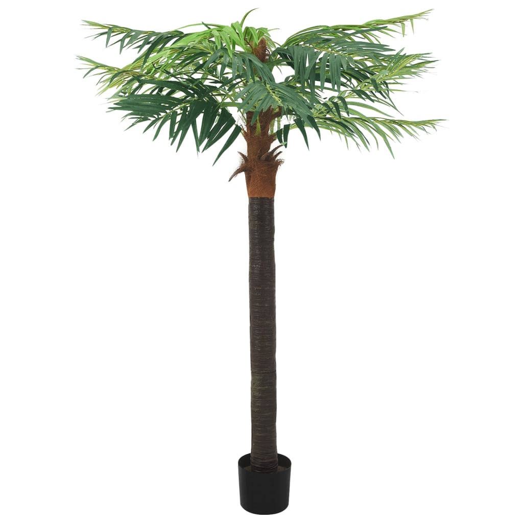 vidaXL Sztuczny daktylowiec w doniczce, 215 cm, zielony