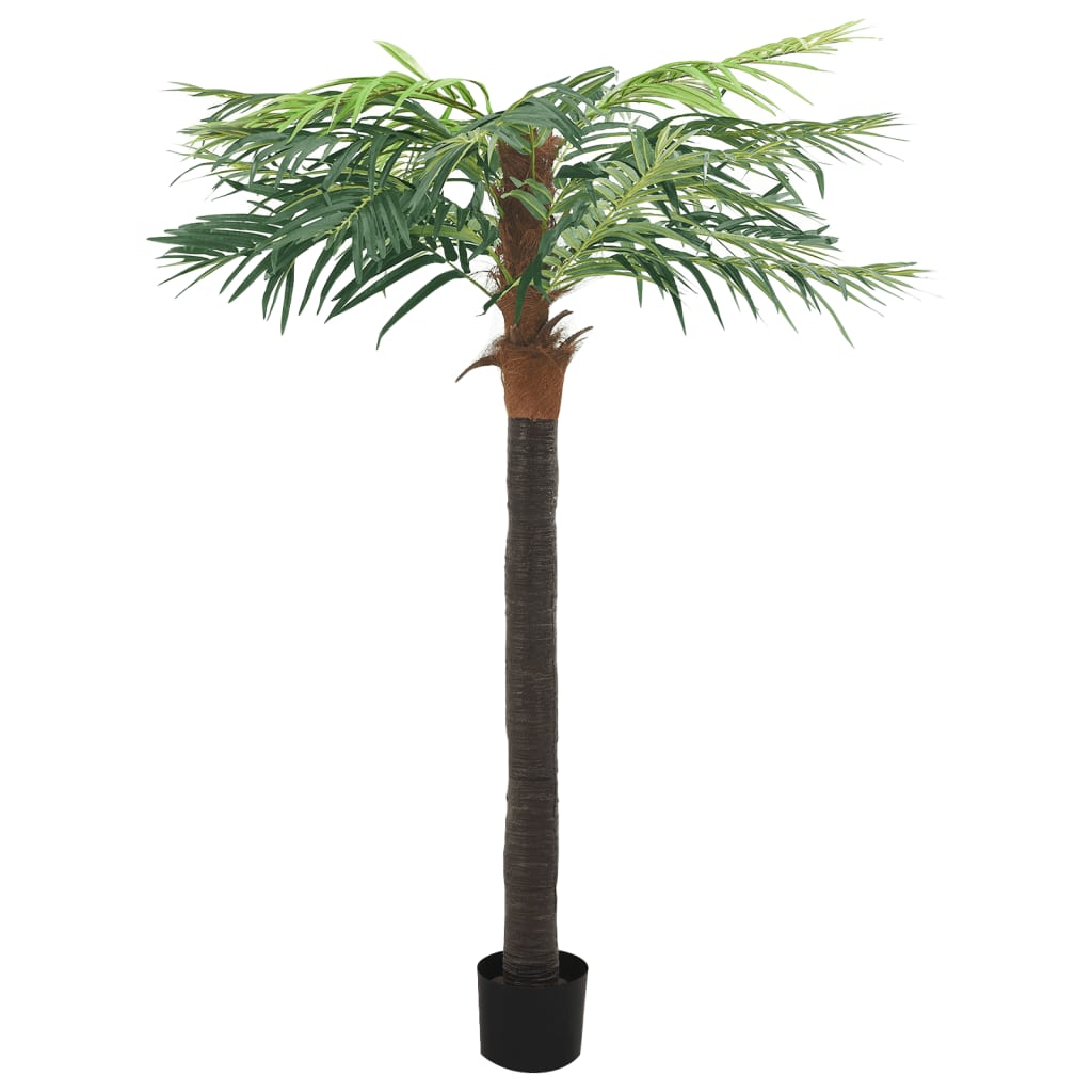 vidaXL Sztuczny daktylowiec w doniczce, 215 cm, zielony