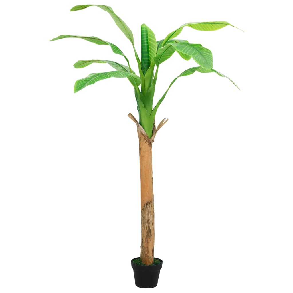 vidaXL Sztuczne drzewko bananowe z doniczką, 180 cm, zielone