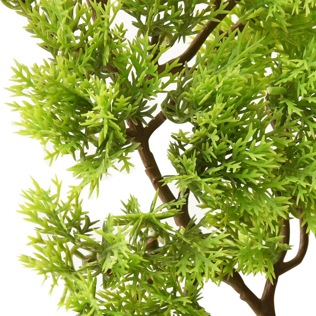 vidaXL Sztuczne bonsai z cyprysu, z doniczką, 60 cm, zielone