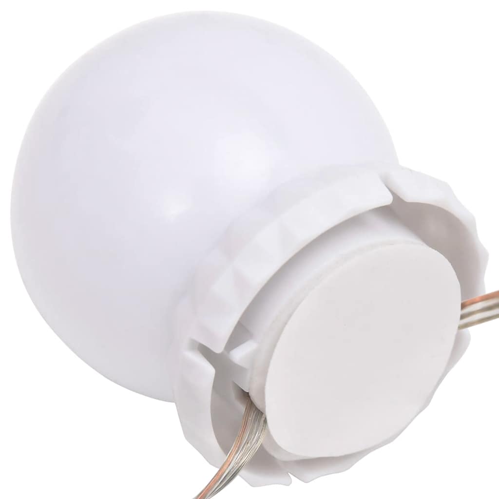 vidaXL Lampki na lustro, 8 ciepłych i zimnych białych żarówek LED