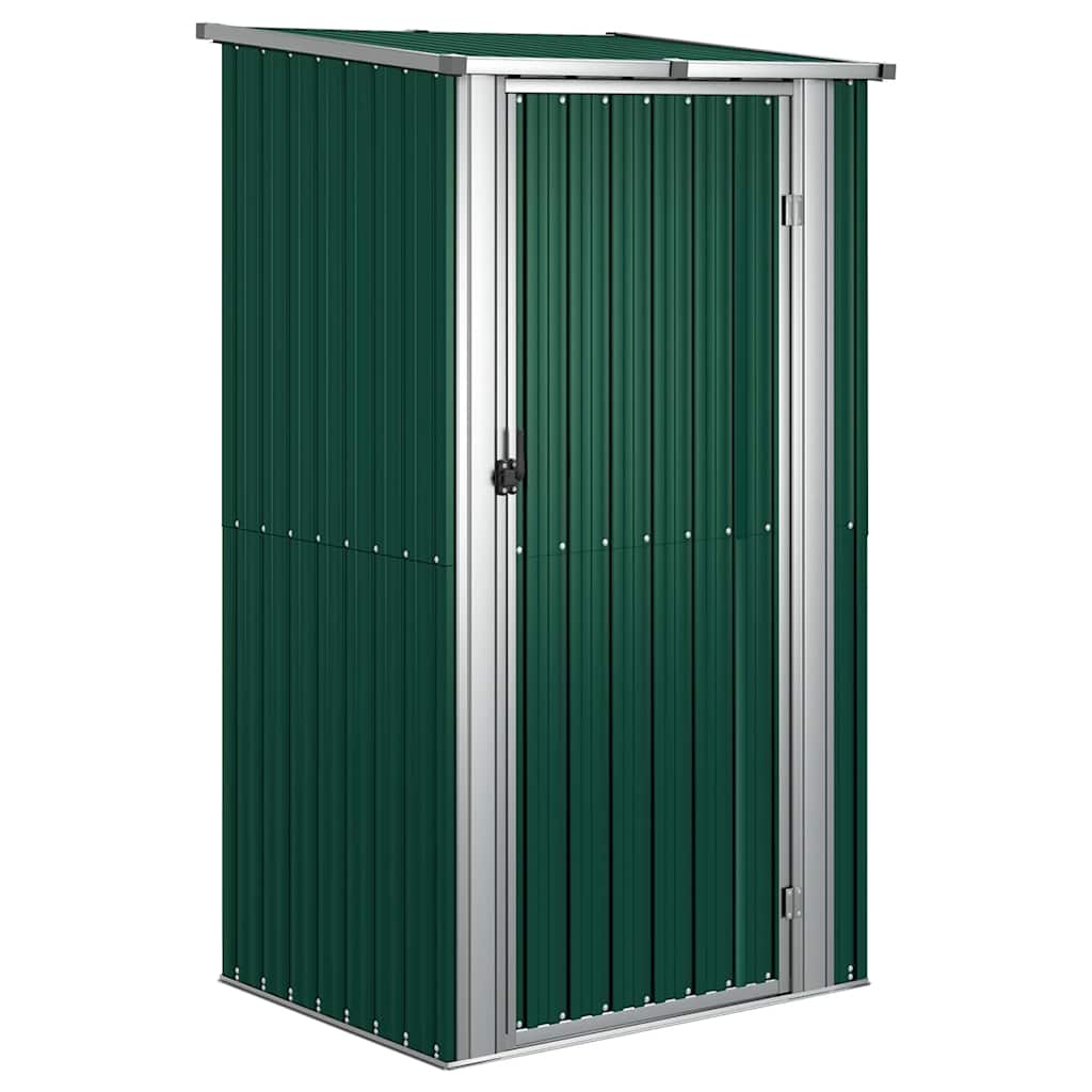 vidaXL Szopa ogrodowa zielona 118,5x97x209,5 cm ocynkowana stal