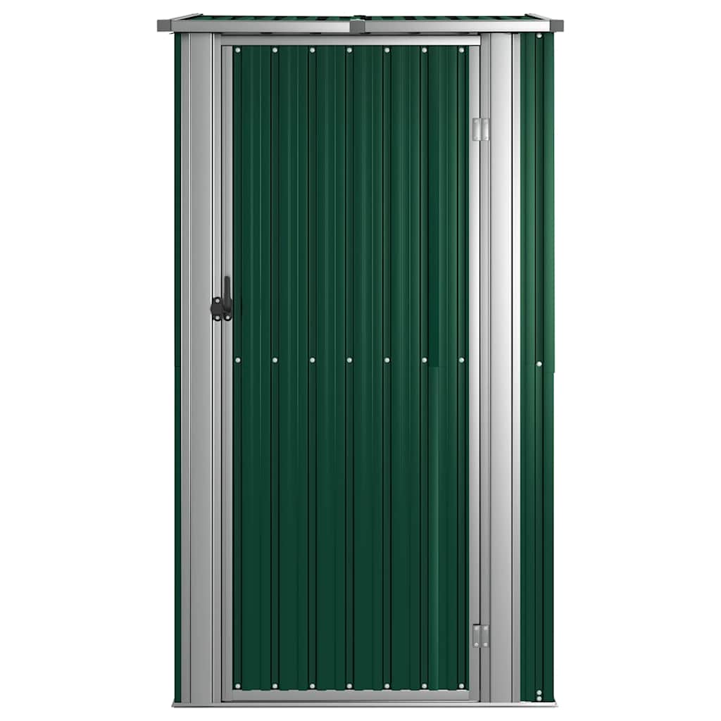 vidaXL Szopa ogrodowa zielona 118,5x97x209,5 cm ocynkowana stal