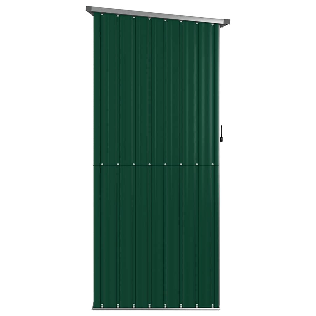 vidaXL Szopa ogrodowa zielona 118,5x97x209,5 cm ocynkowana stal