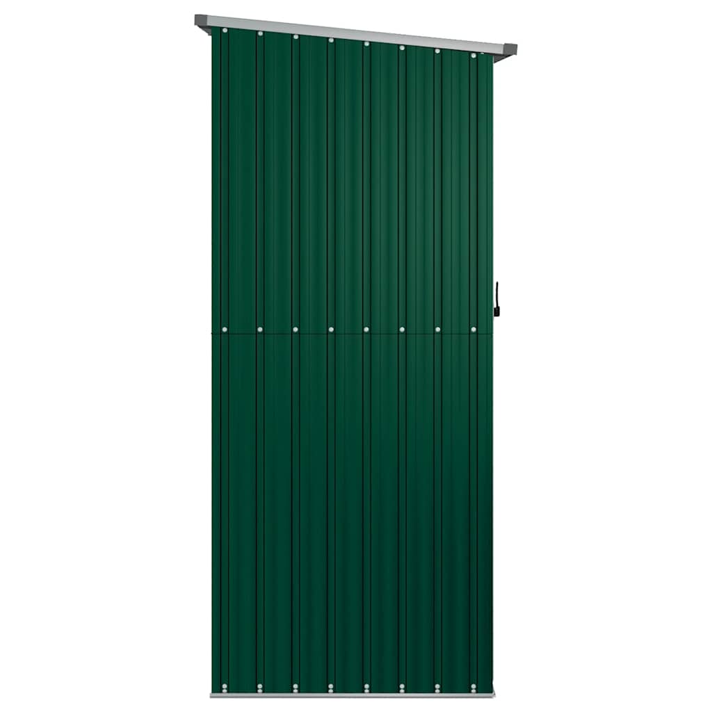 vidaXL Szopa ogrodowa zielona 180,5x97x209,5 cm ocynkowana stal