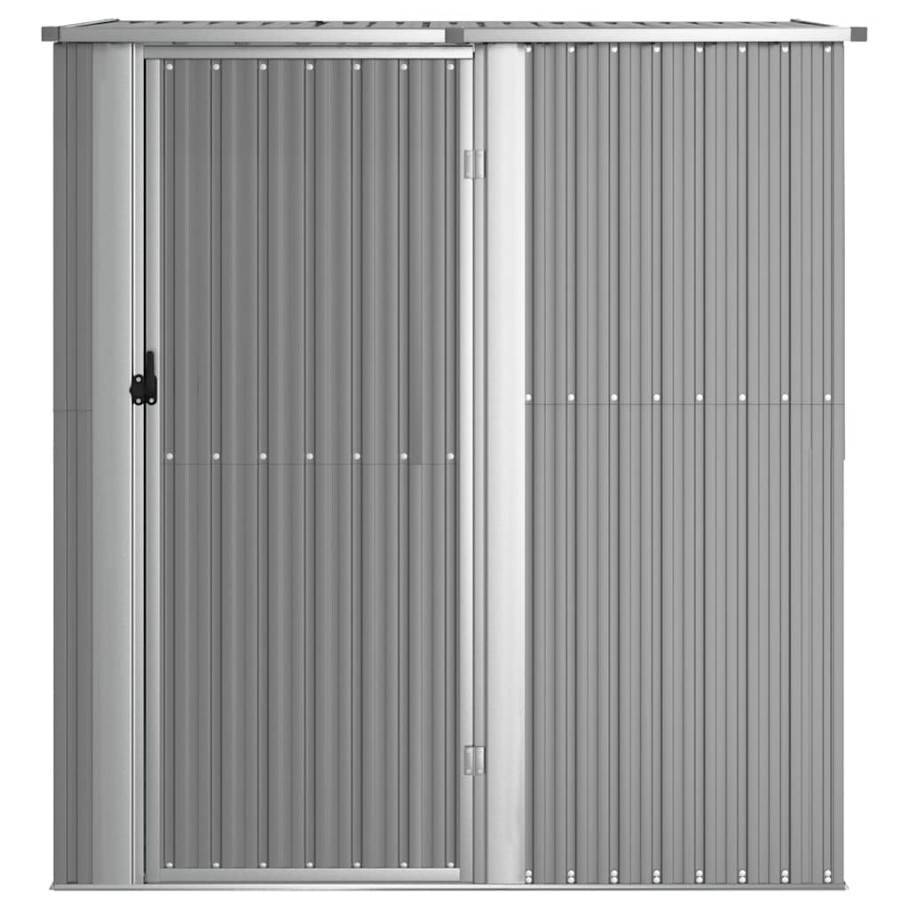 vidaXL Szopa ogrodowa, szara, 180,5x97x209,5 cm, stal