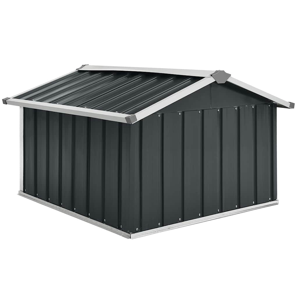 vidaXL Garaż dla kosiarki robotycznej, 92x97x63 cm, stal, antracytowa