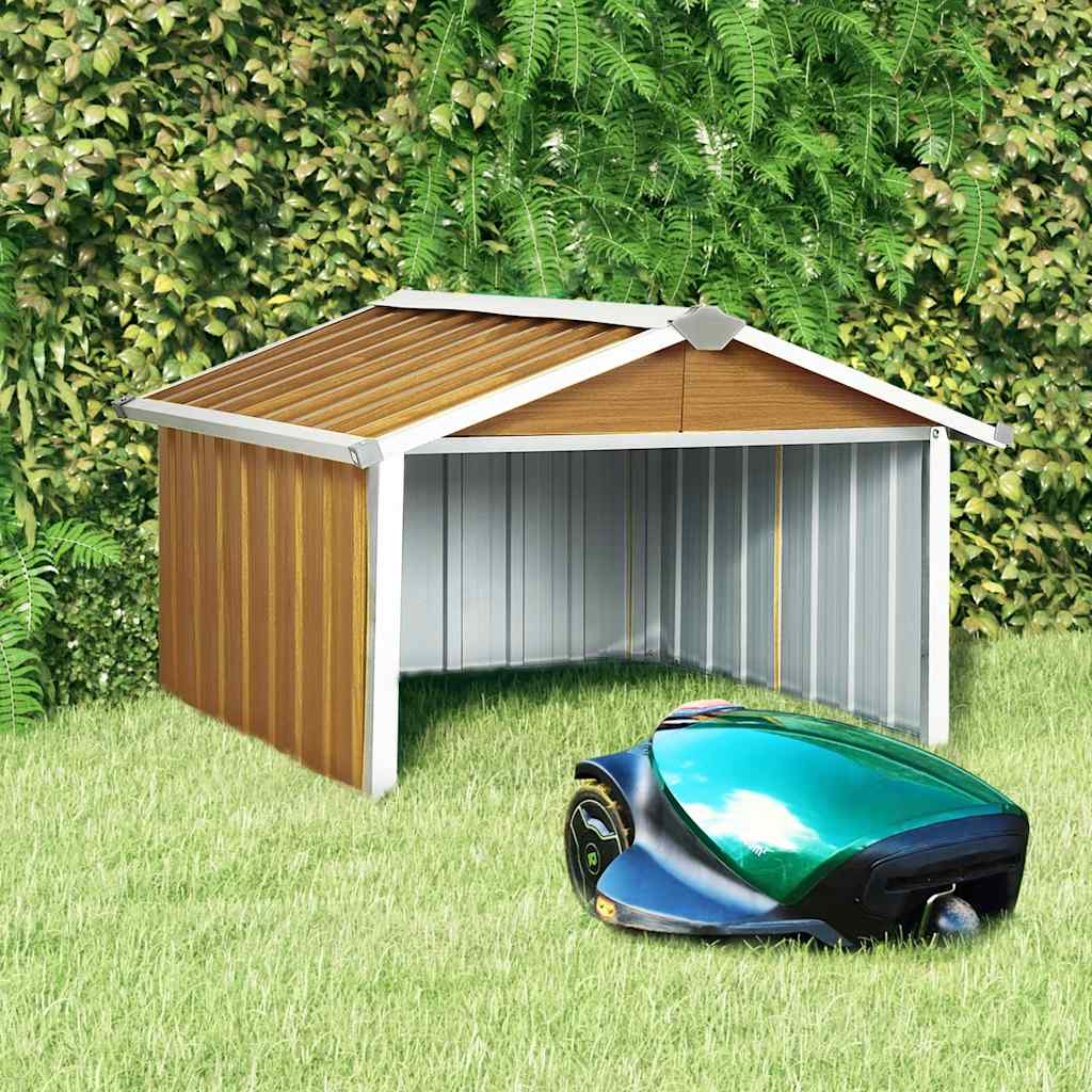 vidaXL Garaż dla kosiarki robotycznej, 92x97x63 cm, galwanizowana stal