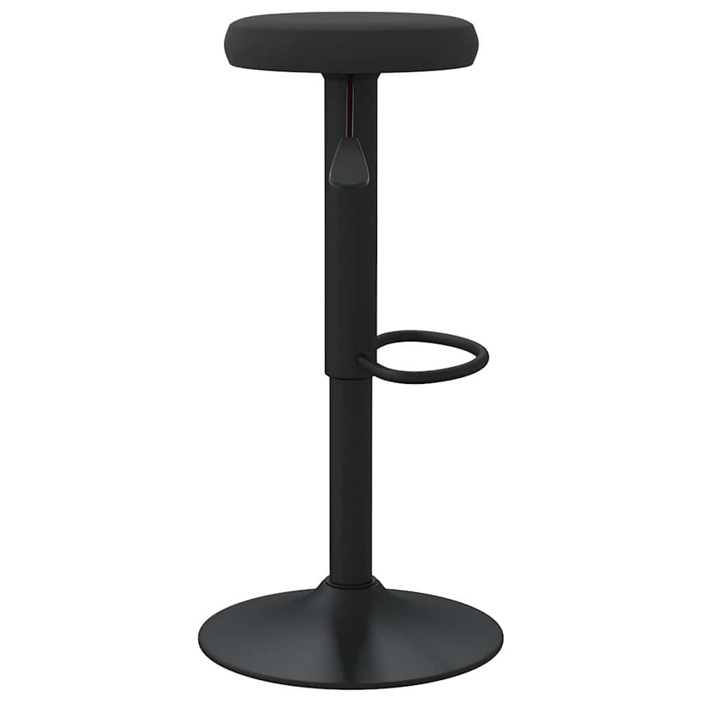 vidaXL Stołki barowe, 2 szt., czarne, obite aksamitem