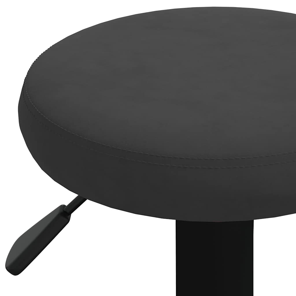vidaXL Stołki barowe, 2 szt., czarne, obite aksamitem
