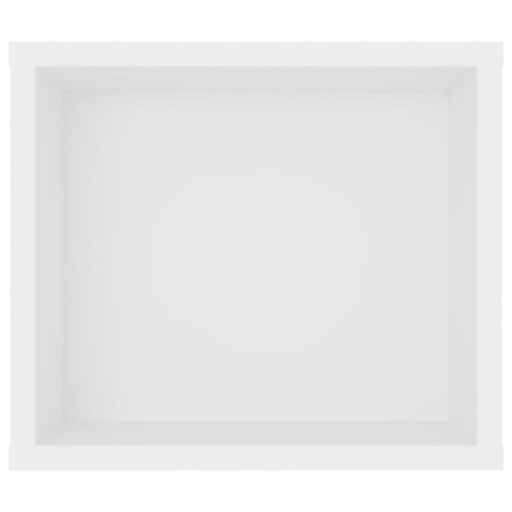 vidaXL Wisząca szafka TV, biała 100x30x26,5 cm materiał drewnopochodny