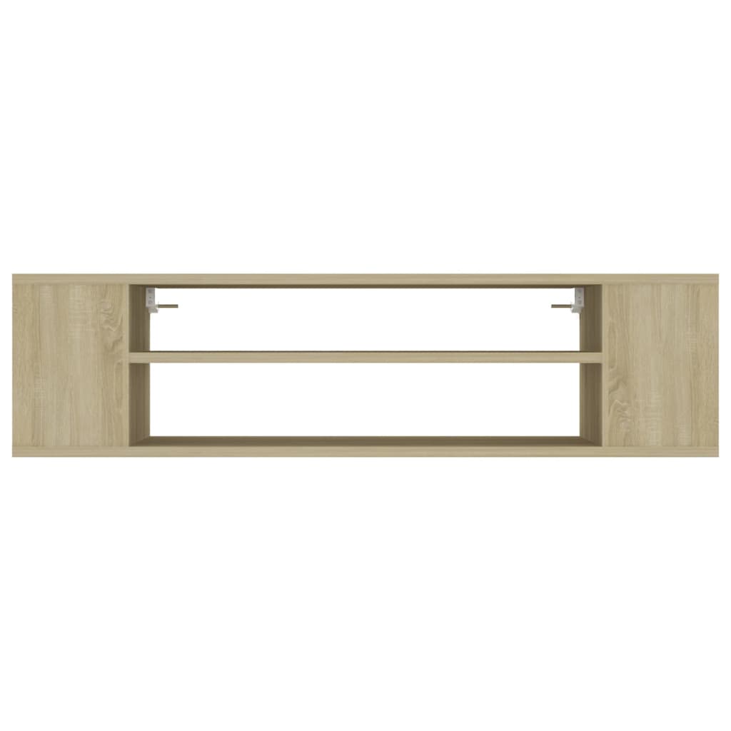 vidaXL Wisząca szafka TV, dąb sonoma, 100x30x26,5 cm
