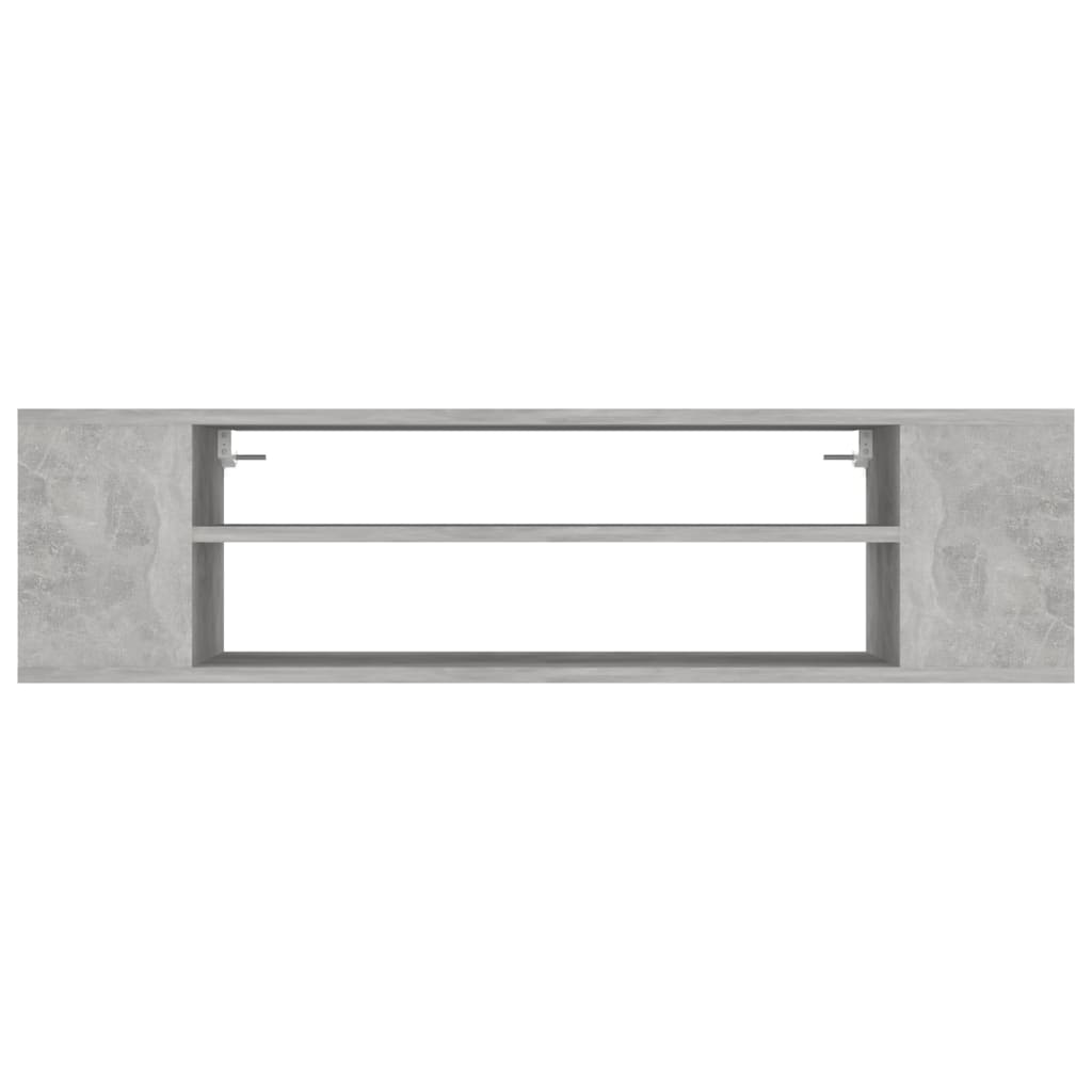 vidaXL Wisząca szafka TV, szarość betonu, 100x30x26,5 cm