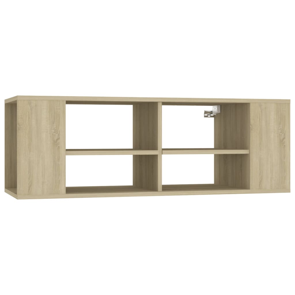 vidaXL Wisząca szafka pod TV, dąb sonoma, 102x35x35 cm