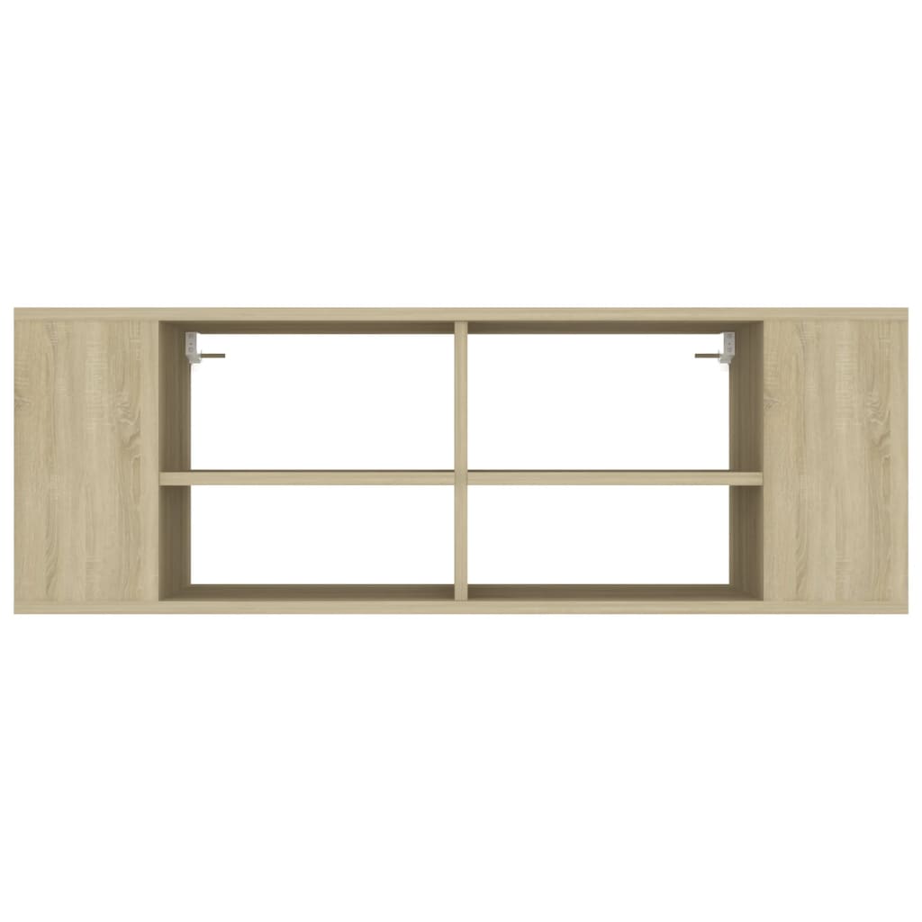 vidaXL Wisząca szafka pod TV, dąb sonoma, 102x35x35 cm