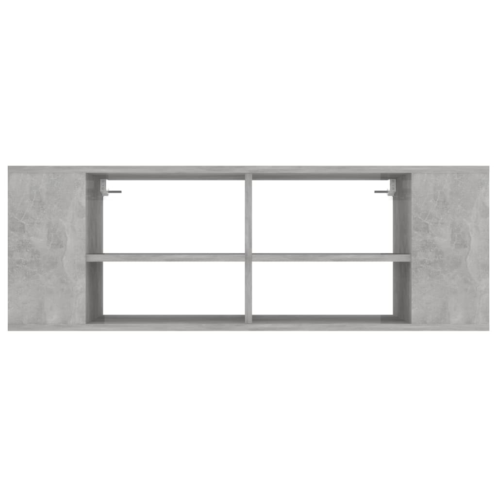 vidaXL Wisząca szafka pod TV, szarość betonu, 102x35x35 cm