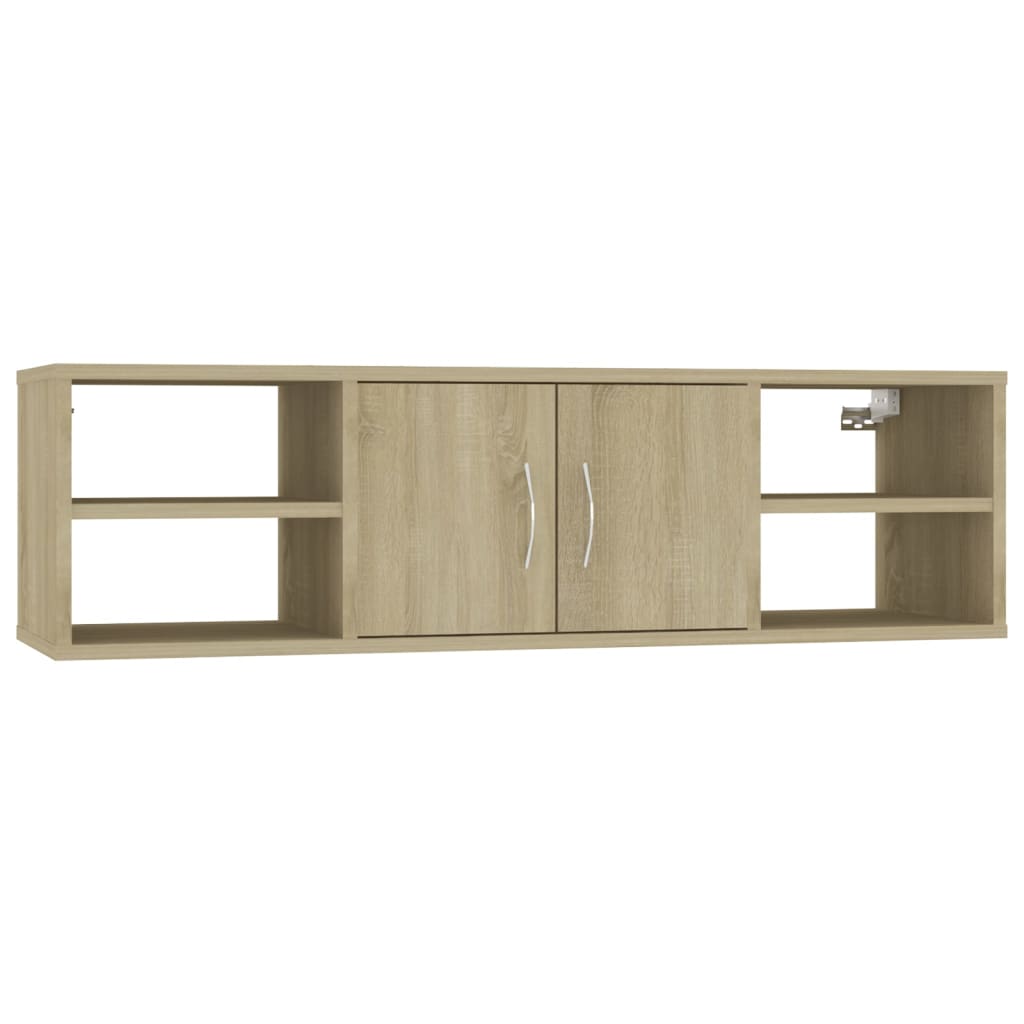 vidaXL Półka ścienna, dąb sonoma 102x30x29 cm, materiał drewnopochodny