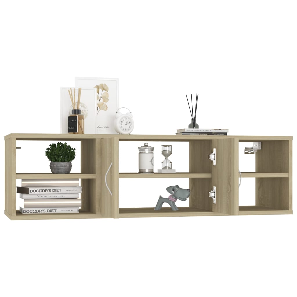 vidaXL Półka ścienna, dąb sonoma 102x30x29 cm, materiał drewnopochodny
