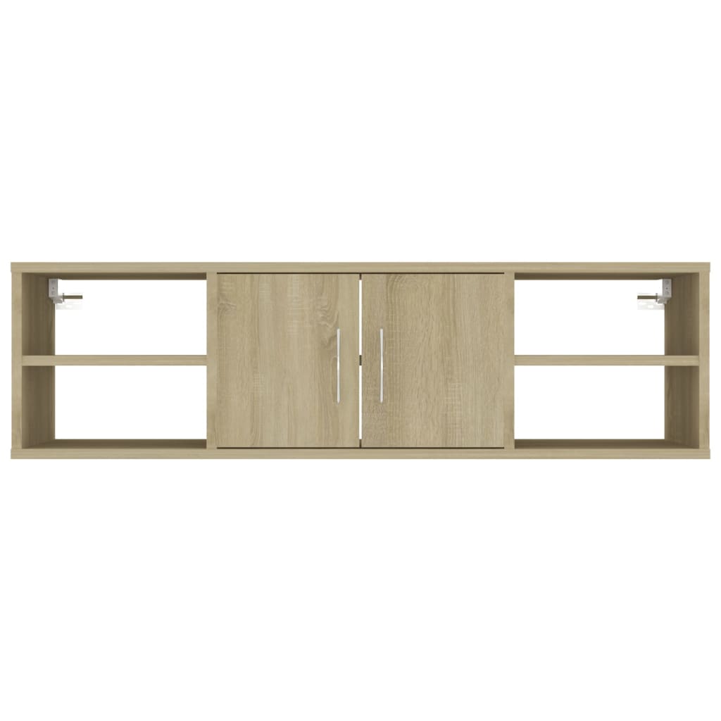 vidaXL Półka ścienna, dąb sonoma 102x30x29 cm, materiał drewnopochodny
