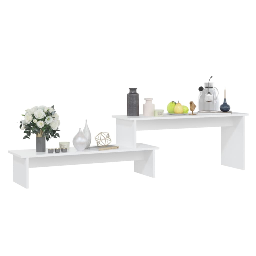 vidaXL Szafka pod TV, biała, 180x30x43 cm, materiał drewnopochodny