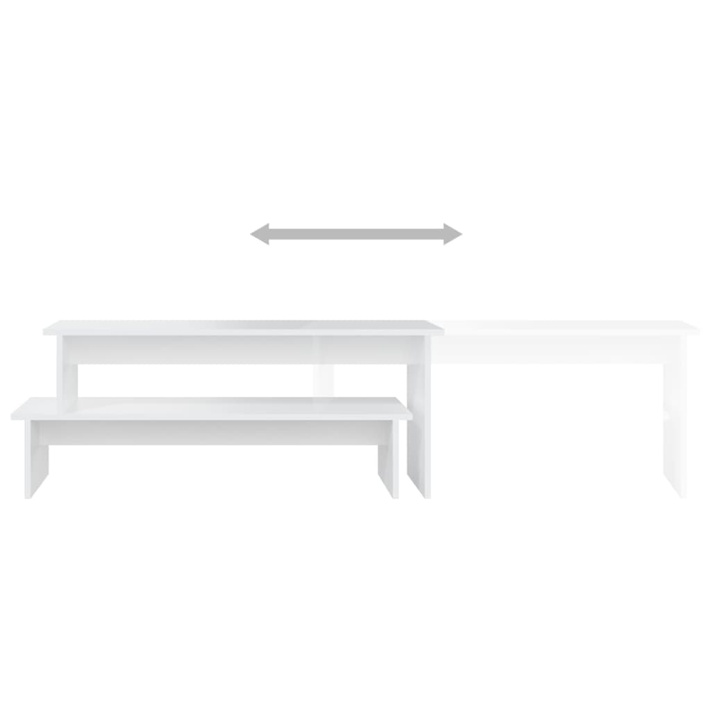 vidaXL Szafka pod TV, biała, 180x30x43 cm, materiał drewnopochodny
