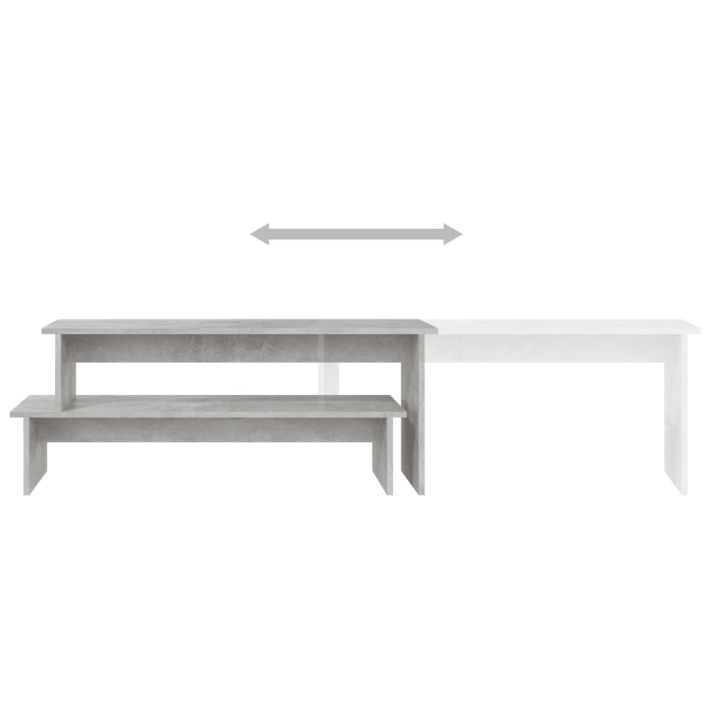 vidaXL Szafka pod TV, szarość betonu, 180x30x43 cm