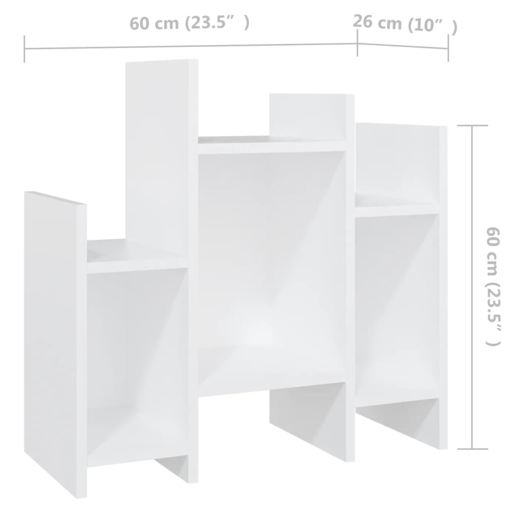 vidaXL Szafka boczna, biała, 60x26x60 cm, materiał drewnopochodny