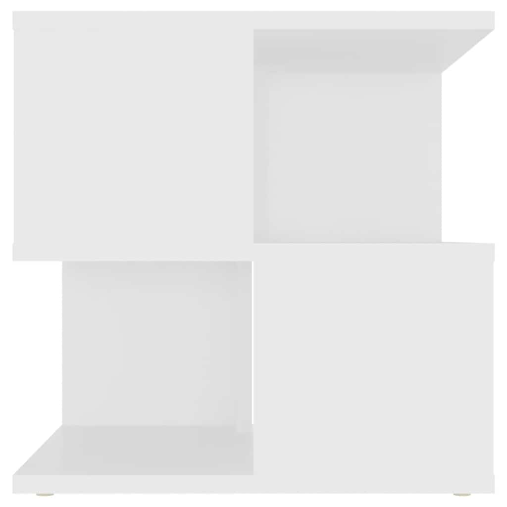 vidaXL Stolik boczny, biały, 40x40x40 cm, materiał drewnopochodny