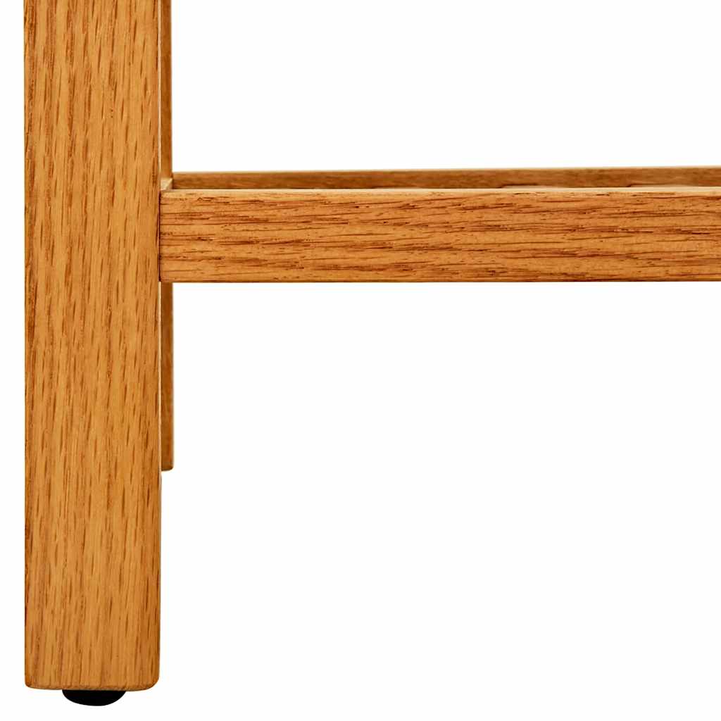 vidaXL Stojak na buty z 4 półkami, 50x27x80 cm, lite drewno dębowe
