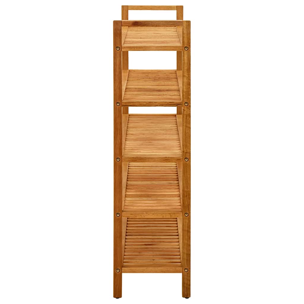 vidaXL Stojak na buty z 5 półkami, 100x27x100 cm, lite drewno dębowe