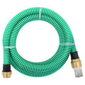 vidaXL Wąż ssący z mosiężnymi złączami, zielony, 1,1" 10 m, PVC