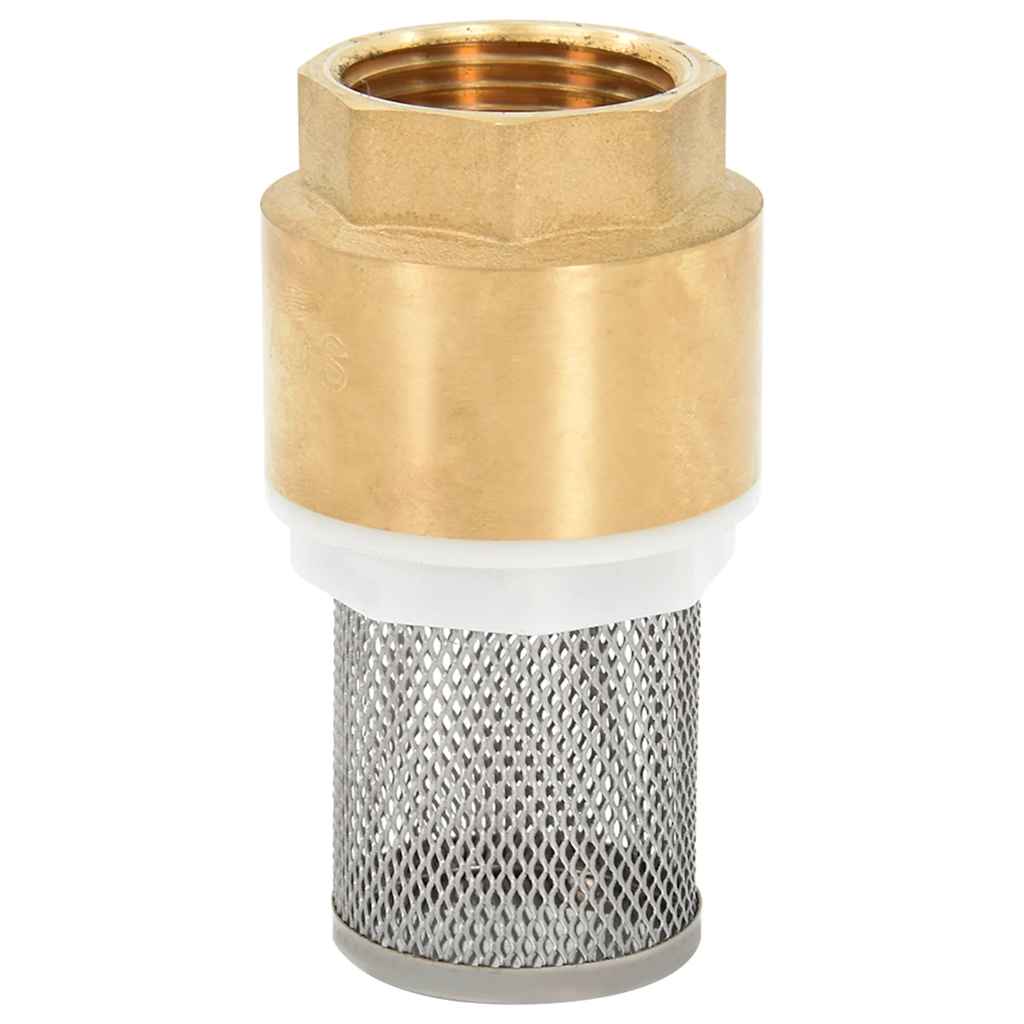 vidaXL Wąż ssący z mosiężnymi złączami, czarny, 1,1" 5 m, PVC